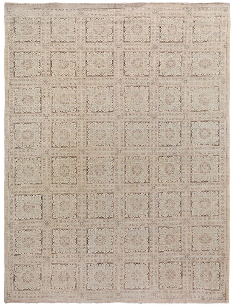 Handmade Afghan Chobi Rug | Bamyan Collection | 348 x 239 cm | 11'5" x 7'10" - Najaf Rugs & Textile