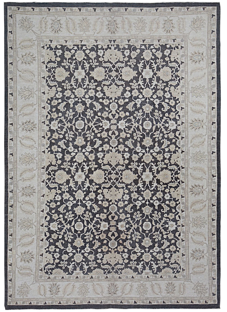 Handmade Afghan Chobi Rug | Bamyan Collection | 370 x 257 cm | 12'2" x 8'6" - Najaf Rugs & Textile