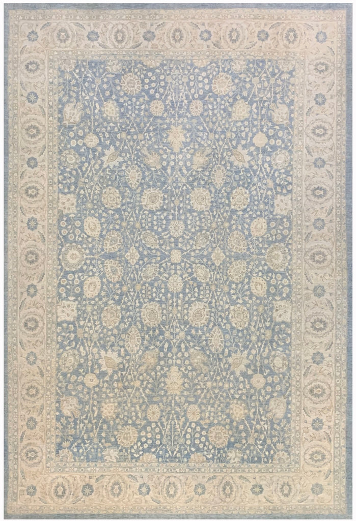 Handmade Afghan Chobi Rug | Bamyan Collection | 432 x 295 cm | 14'2" x 9'7" - Najaf Rugs & Textile