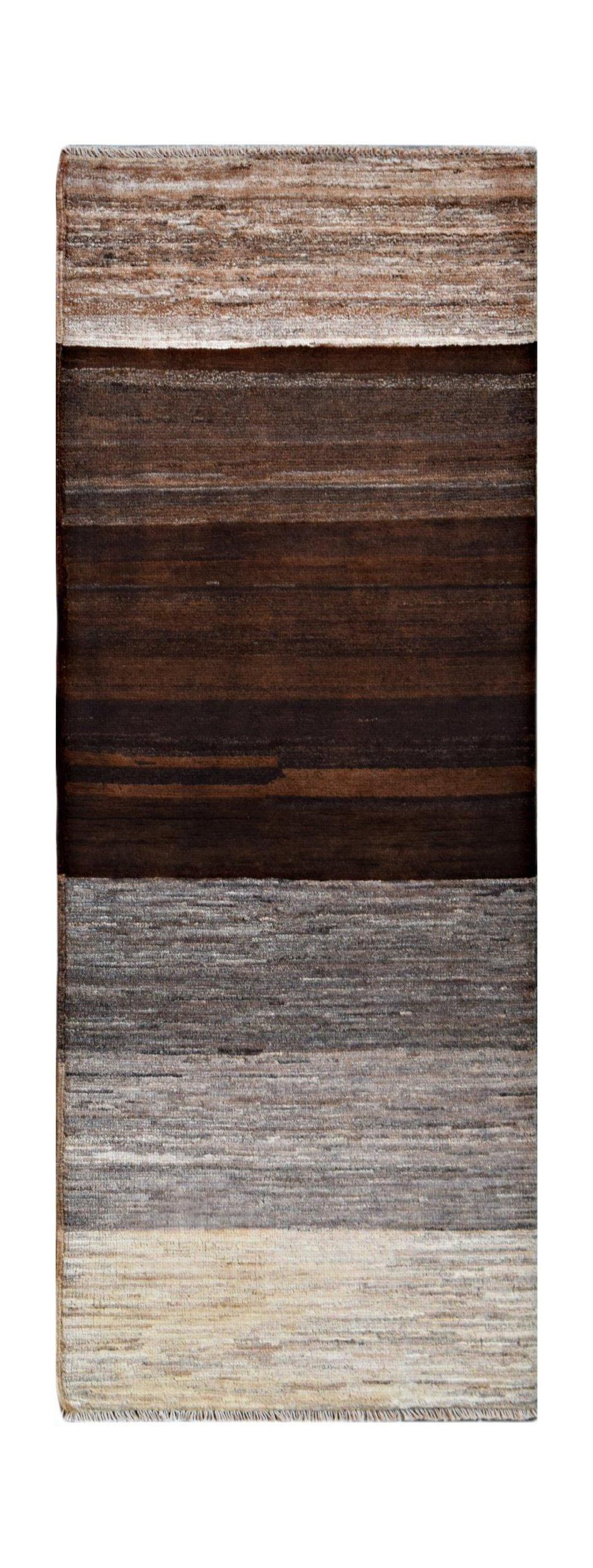 Handmade Afghan Gabbeh Hallway Runner | 169 x 64 cm | 5'7" x 2'2" - Najaf Rugs & Textile