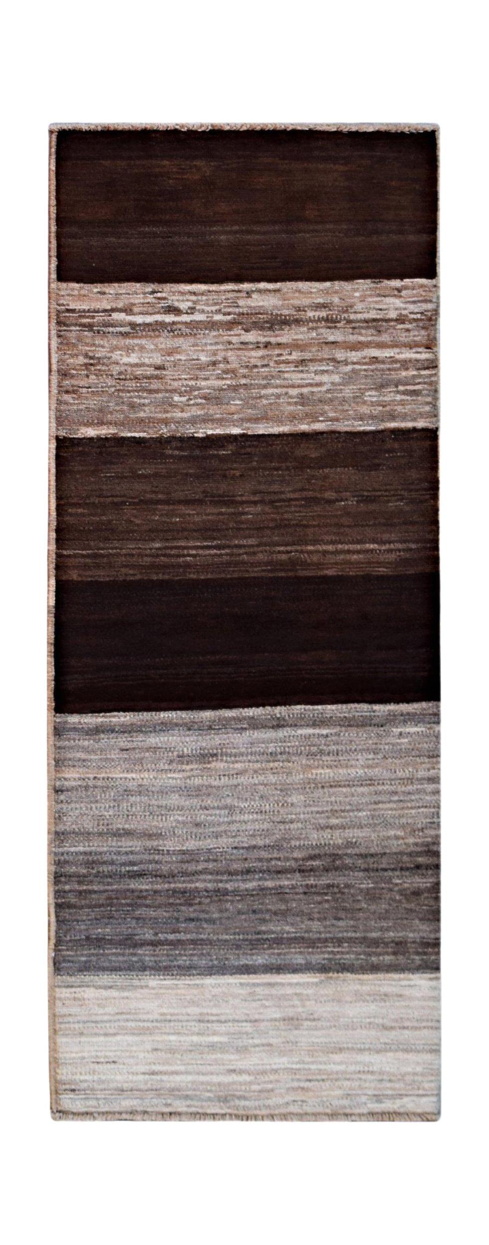 Handmade Afghan Gabbeh Hallway Runner | 172 x 66 cm | 5'4" x 2'3" - Najaf Rugs & Textile