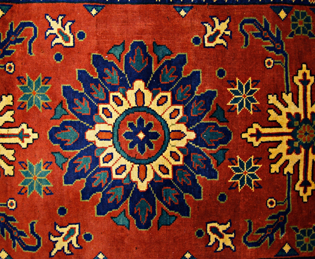 Handmade Afghan Hallway Runner | 311 x 82 cm | 10’2” x 2'8" - Najaf Rugs & Textile