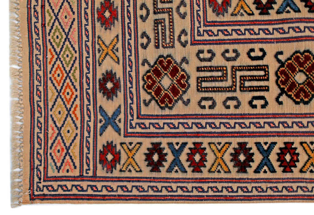 Handmade Afghan Herati Rug | 153 x 142 cm | 5'1" x 4' - Najaf Rugs & Textile