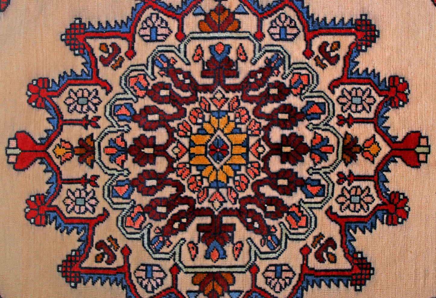 Handmade Afghan Herati Rug | 153 x 142 cm | 5'1" x 4' - Najaf Rugs & Textile