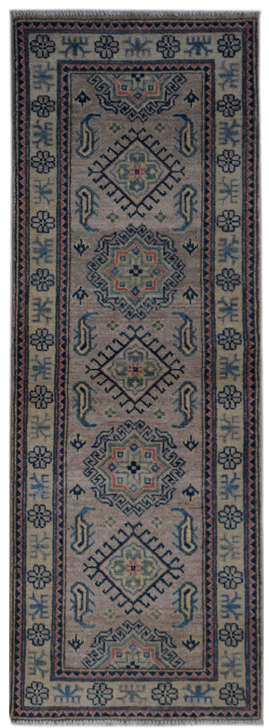 Handmade Afghan Kazakh Hallway Runner | 163 x 58 cm | 5'4" x 1'11" - Najaf Rugs & Textile
