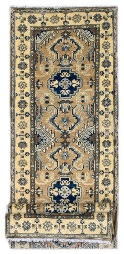 Handmade Afghan Kazakh Hallway Runner | 282 x 81 cm - Najaf Rugs & Textile