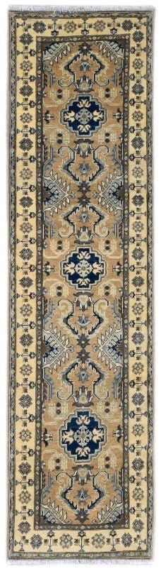 Handmade Afghan Kazakh Hallway Runner | 282 x 81 cm - Najaf Rugs & Textile