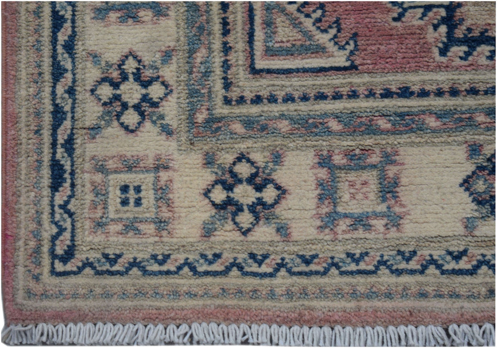 Handmade Afghan Kazakh Hallway Runner | 286 x 79 cm | 9'5" x 2'8" - Najaf Rugs & Textile