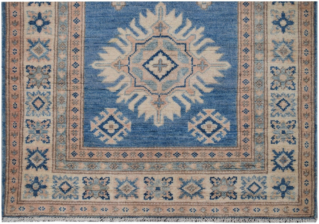 Handmade Afghan Kazakh Hallway Runner | 289 x 76 cm | 9'6" x 2'10" - Najaf Rugs & Textile