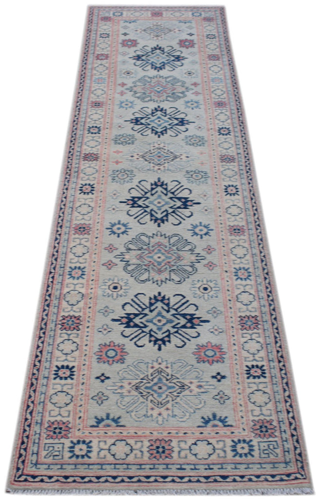 Handmade Afghan Kazakh Hallway Runner | 290 x 80 cm | 9'6" x 2'8" - Najaf Rugs & Textile