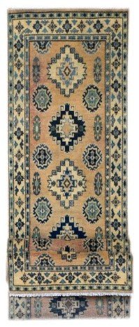 Handmade Afghan Kazakh Hallway Runner | 292 x 78 cm - Najaf Rugs & Textile