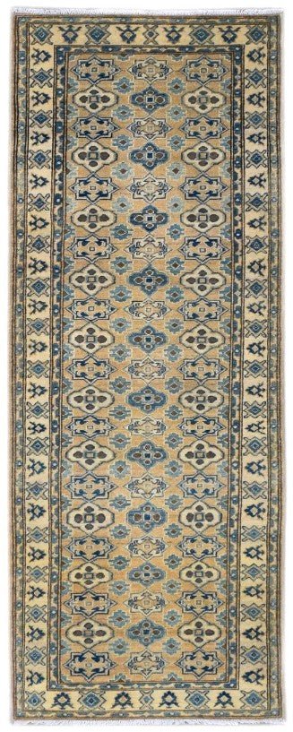 Handmade Afghan Kazakh Hallway Runner | 292 x 82 cm | 9'5" x 2'6" - Najaf Rugs & Textile