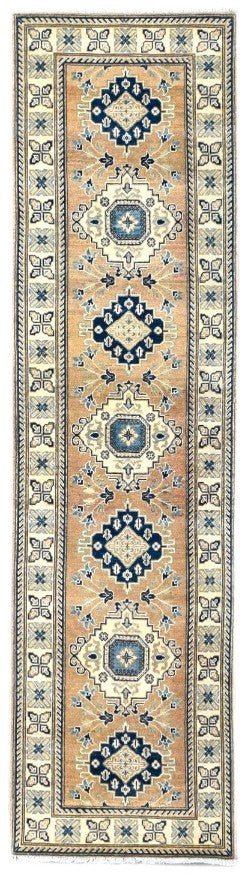 Handmade Afghan Kazakh Hallway Runner | 294 x 79 cm - Najaf Rugs & Textile