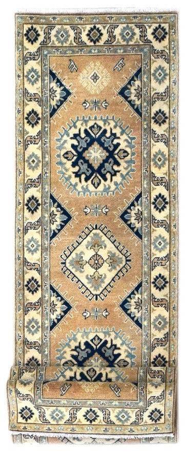 Handmade Afghan Kazakh Hallway Runner | 297 x 79 cm - Najaf Rugs & Textile
