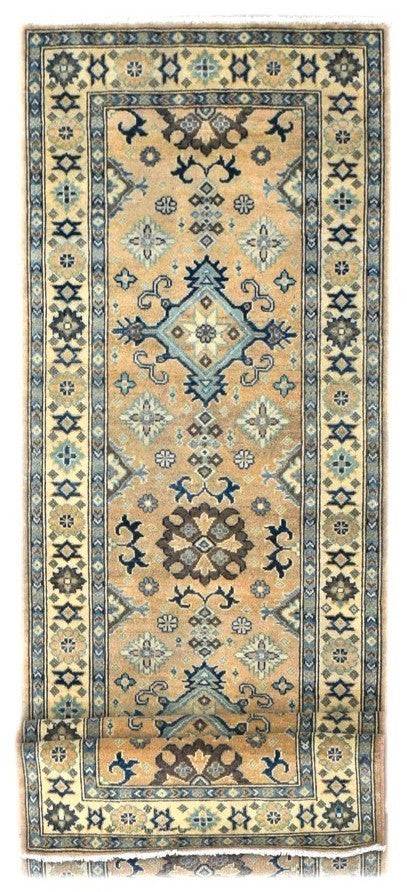 Handmade Afghan Kazakh Hallway Runner | 309 x 83 cm - Najaf Rugs & Textile
