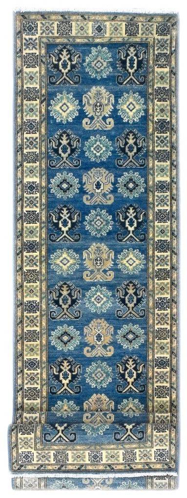 Handmade Afghan Kazakh Hallway Runner | 337 x 76 cm - Najaf Rugs & Textile