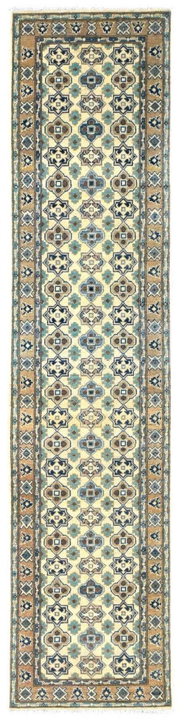 Handmade Afghan Kazakh Hallway Runner | 348 x 81 cm | 11'4" x 2'6" - Najaf Rugs & Textile