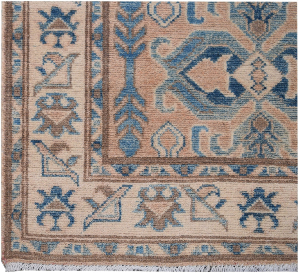 Handmade Afghan Kazakh Hallway Runner | 408 x 83 cm - Najaf Rugs & Textile