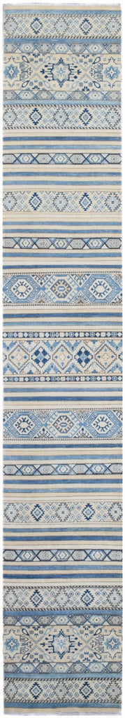 Handmade Afghan Kazakh Hallway Runner | 477 x 79 cm | 15'8" x 2'7" - Najaf Rugs & Textile