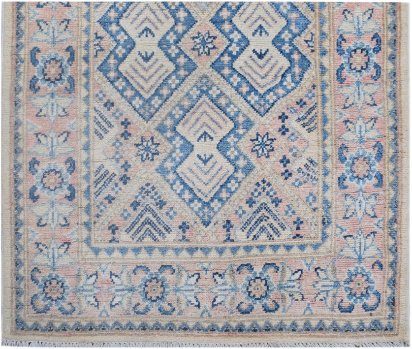 Handmade Afghan Kazakh Hallway Runner | 650 x 87 cm - Najaf Rugs & Textile