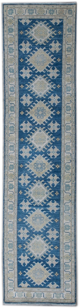 Handmade Afghan Kazakh Hallway Runner | Sultan Collection | 348 x 80 cm - Najaf Rugs & Textile