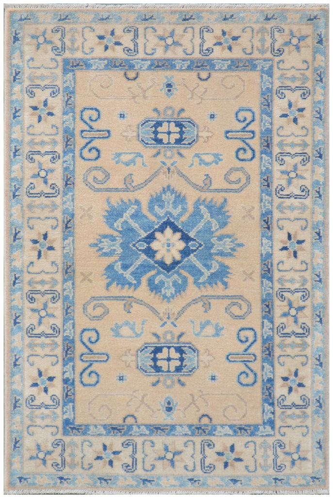 Handmade Afghan Kazakh Rug | 122 x 81 cm | 4' x 2'6" - Najaf Rugs & Textile