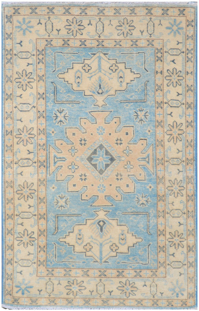 Handmade Afghan Kazakh Rug | 126 x 81 cm - Najaf Rugs & Textile