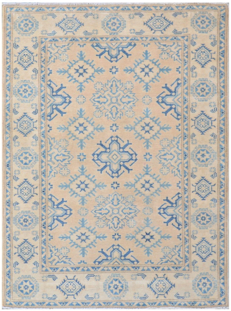Handmade Afghan Kazakh Rug | 140 x 103 cm | 4'5" x 3'3" - Najaf Rugs & Textile
