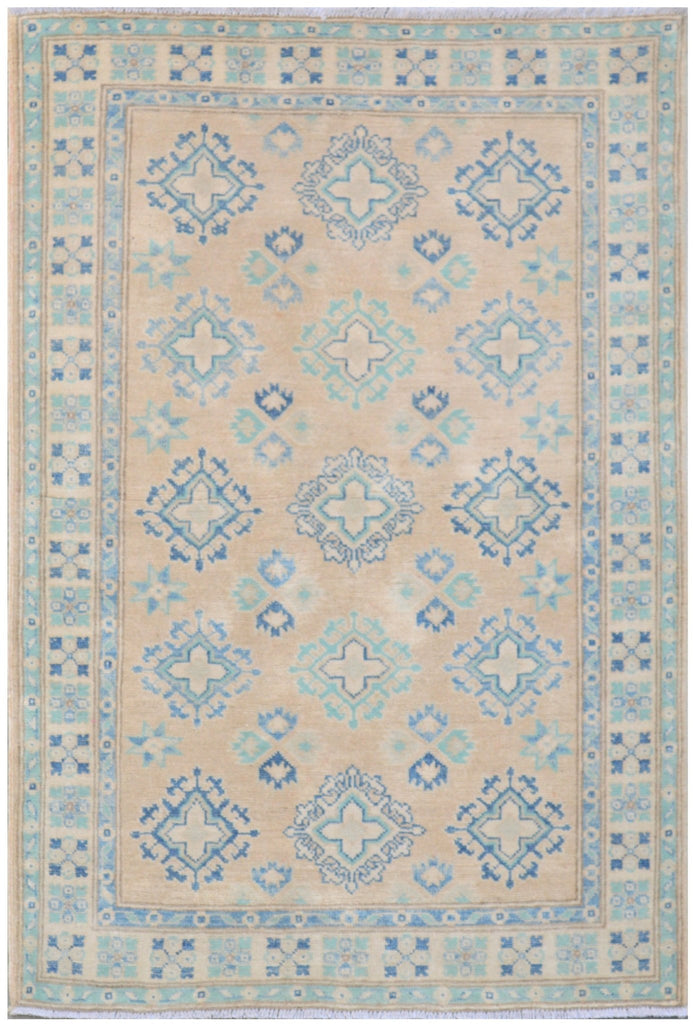 Handmade Afghan Kazakh Rug | 148 x 102 cm | 4'8" x 3'3" - Najaf Rugs & Textile