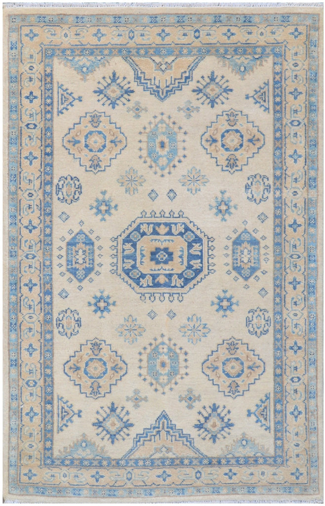 Handmade Afghan Kazakh Rug | 148 x 97 cm | 4'8" x 3'1" - Najaf Rugs & Textile