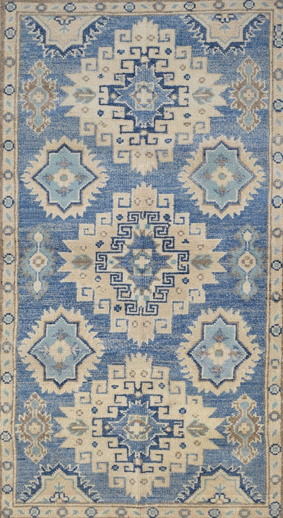 Handmade Afghan Kazakh Rug | 152 x 93 cm | 4'9" x 3' - Najaf Rugs & Textile