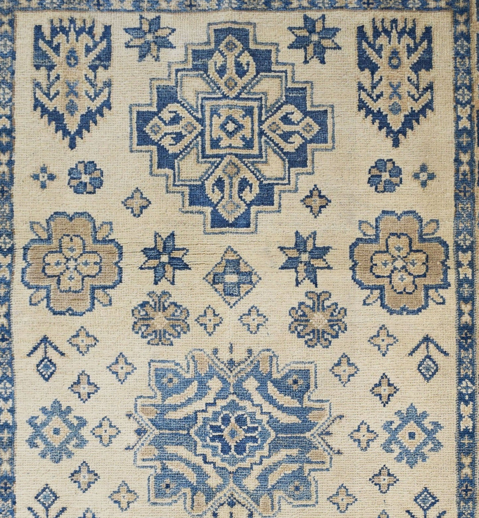 Handmade Afghan Kazakh Rug | 152 x 95 cm | 4'9" x 3'1" - Najaf Rugs & Textile