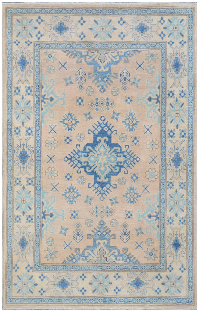 Handmade Afghan Kazakh Rug | 186 x 122 cm | 6'10" x 4' - Najaf Rugs & Textile