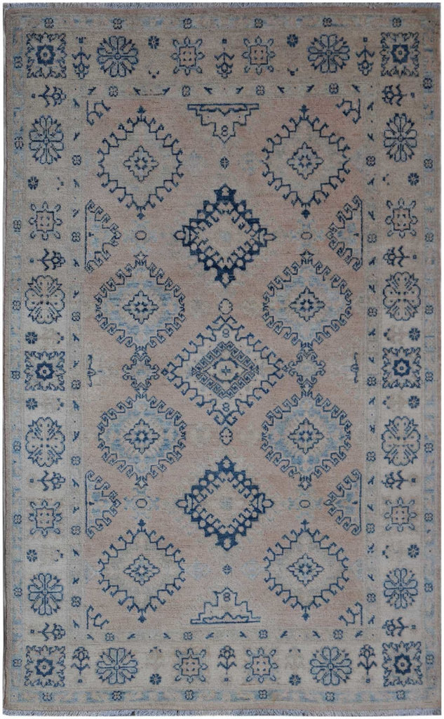 Handmade Afghan Kazakh Rug | 188 x 121 cm | 6'2" x 4' - Najaf Rugs & Textile