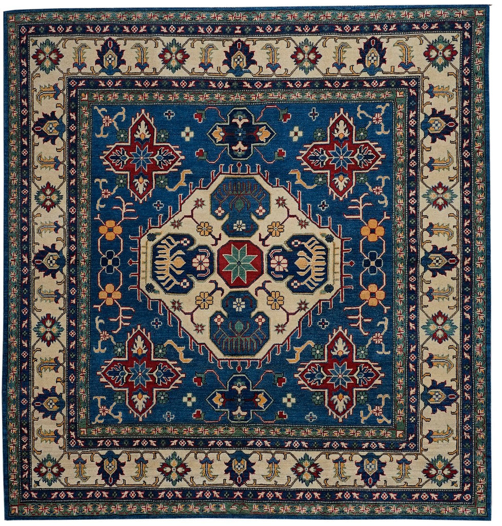 Handmade Afghan Kazakh Rug | 203 x 197 cm - Najaf Rugs & Textile