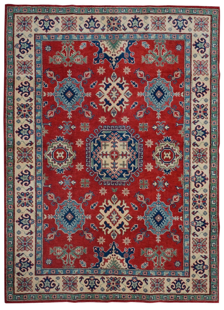 Handmade Afghan Kazakh Rug | 222 x 152 cm - Najaf Rugs & Textile