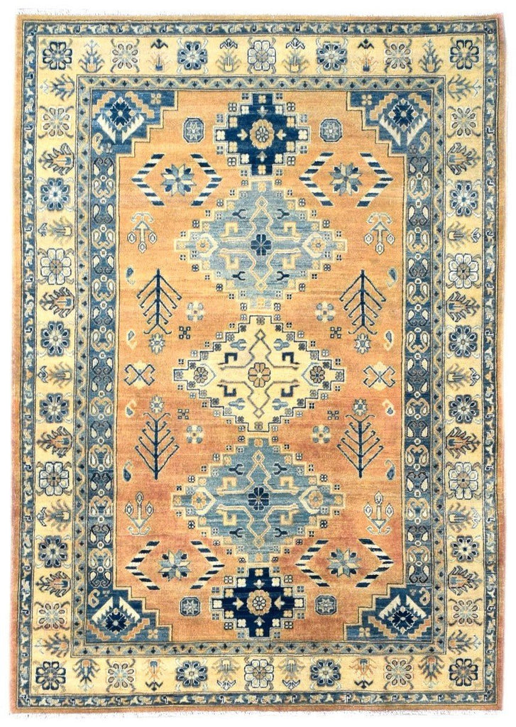 Handmade Afghan Kazakh Rug | 255 x 173 cm | 8'3" x 5'6" - Najaf Rugs & Textile