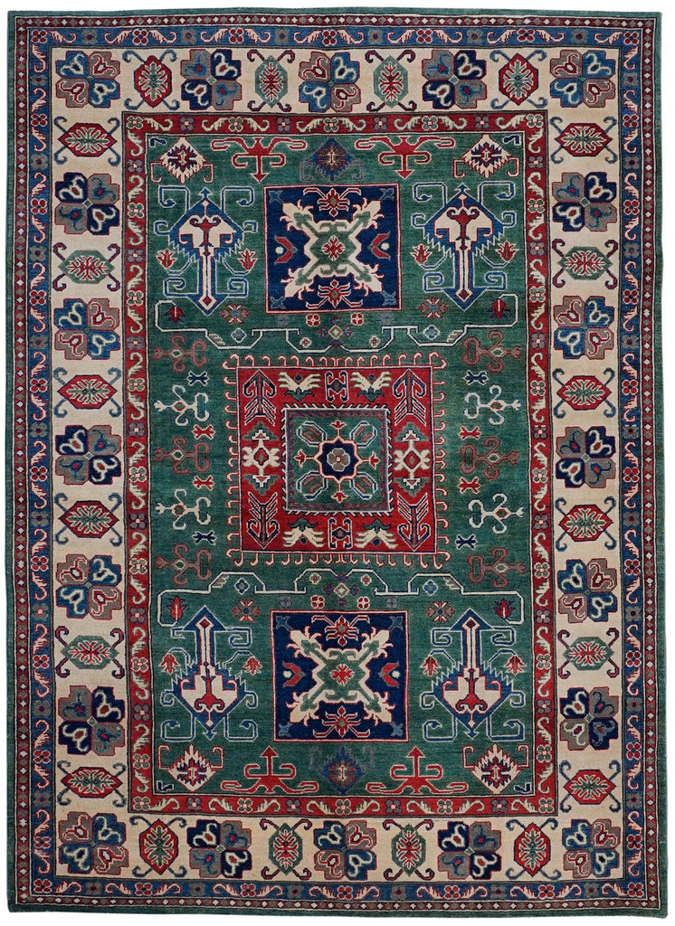 Handmade Afghan Kazakh Rug | 270 x 196 cm - Najaf Rugs & Textile