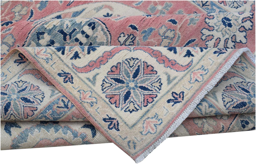 Handmade Afghan Kazakh Rug | 275 x 205 cm | 9' x 6'9" - Najaf Rugs & Textile