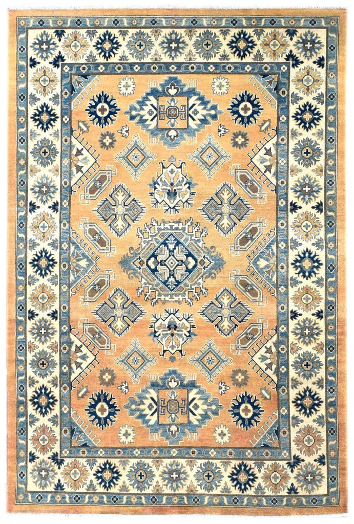Handmade Afghan Kazakh Rug | 292 x 200 cm | 9'5" x 6'5" - Najaf Rugs & Textile
