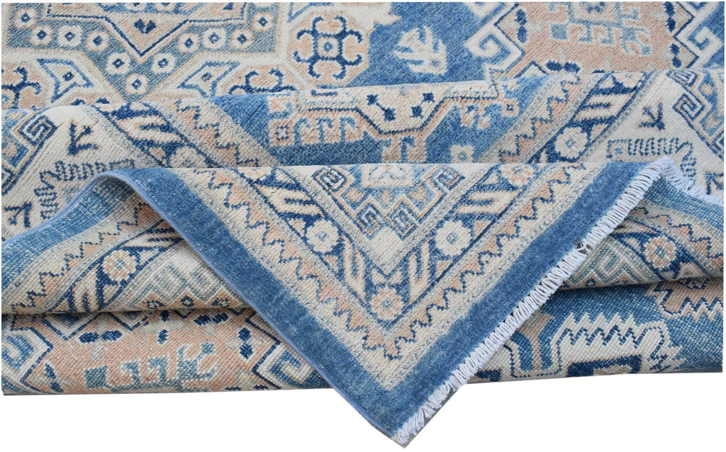 Handmade Afghan Kazakh Rug | 295 x 197 cm | 9'8" x 6'6" - Najaf Rugs & Textile