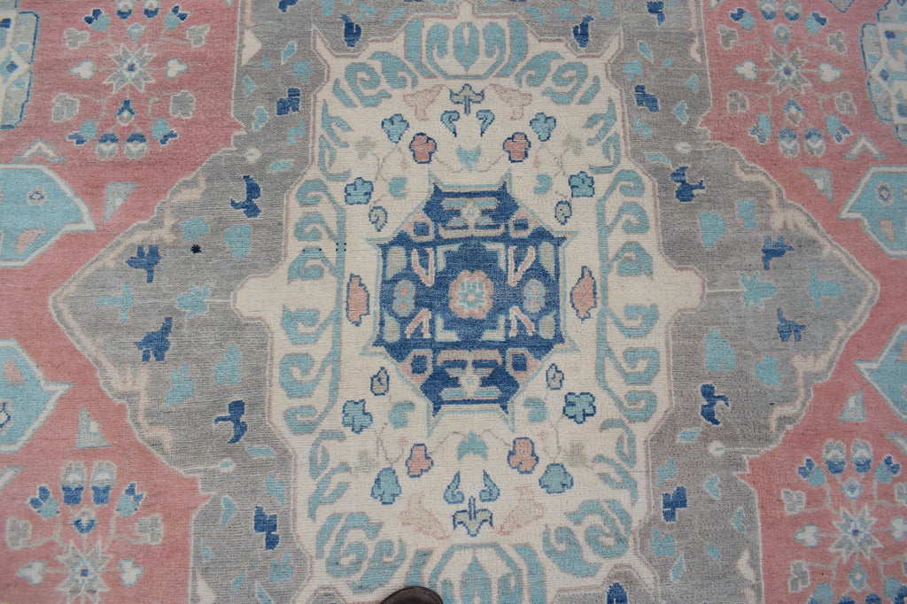 Handmade Afghan Kazakh Rug | 297 x 193 cm | 9'9" x 6'4" - Najaf Rugs & Textile