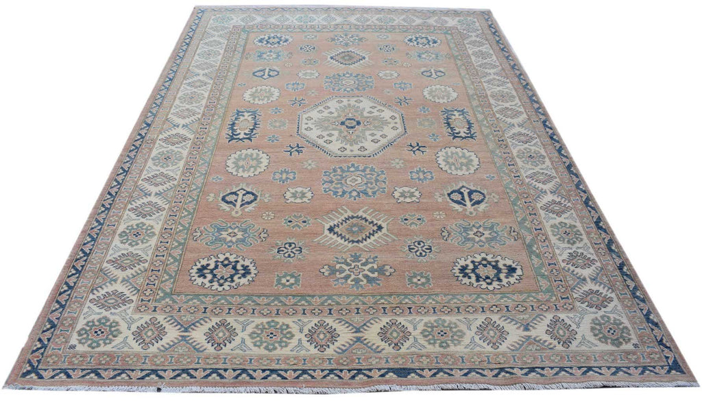 Handmade Afghan Kazakh Rug | 301 x 194 cm | 9'10" x 6'5" - Najaf Rugs & Textile