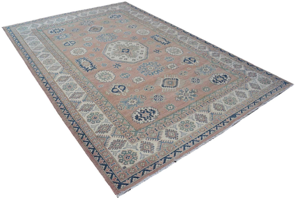 Handmade Afghan Kazakh Rug | 301 x 194 cm | 9'10" x 6'5" - Najaf Rugs & Textile