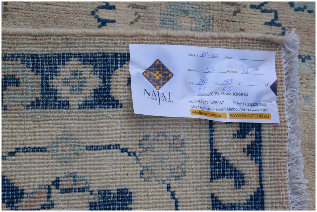 Handmade Afghan Kazakh Rug | 301 x 195 cm | 9'11" x 6'5" - Najaf Rugs & Textile