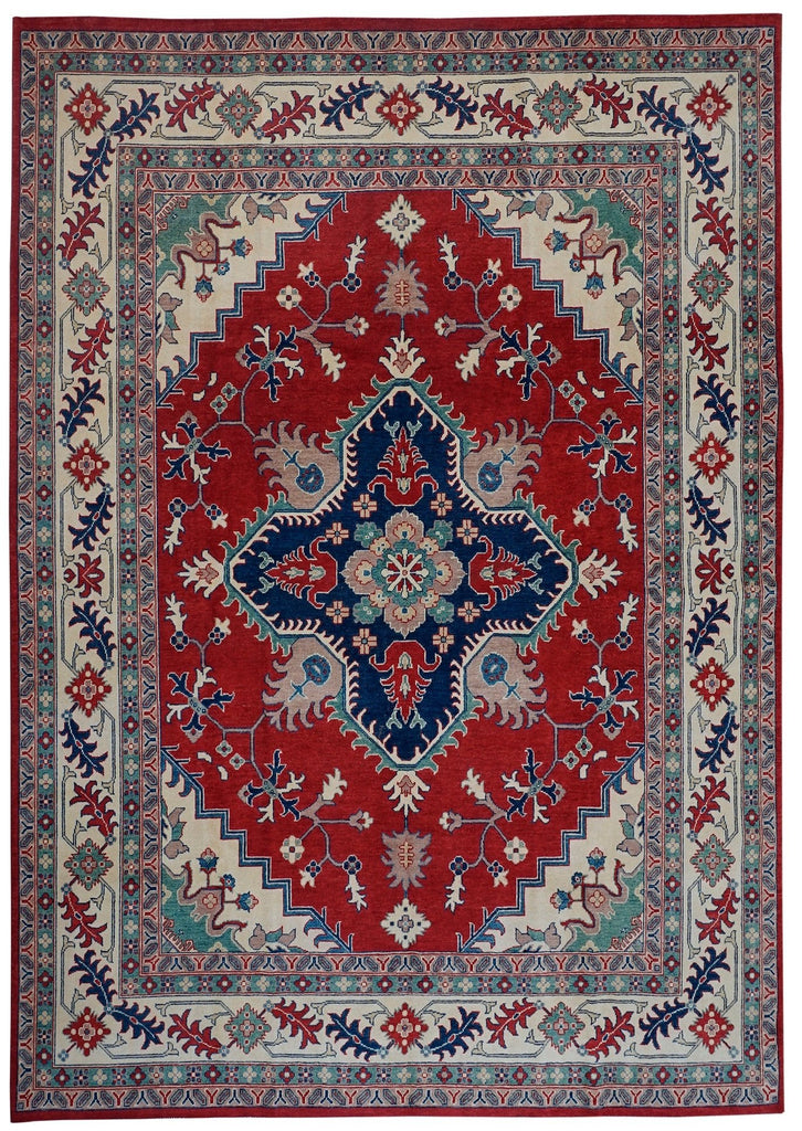 Handmade Afghan Kazakh Rug | 303 x 246 cm - Najaf Rugs & Textile