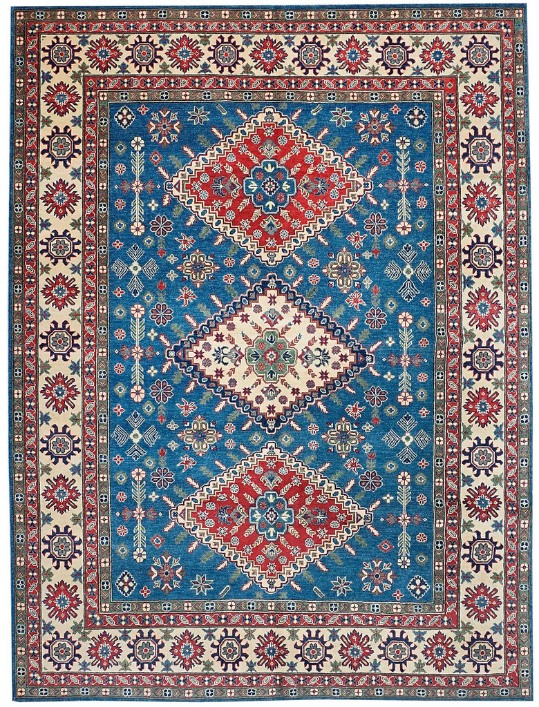 Handmade Afghan Kazakh Rug | 303 x 247 cm - Najaf Rugs & Textile