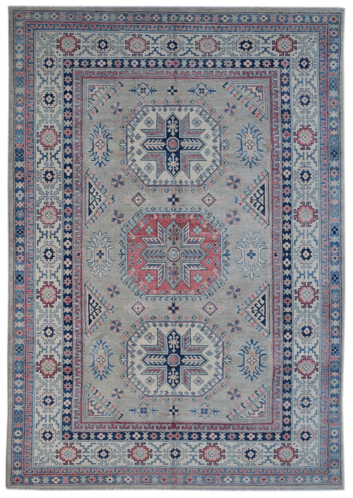 Handmade Afghan Kazakh Rug | 304 x 200 cm | 10' x 6'6" - Najaf Rugs & Textile
