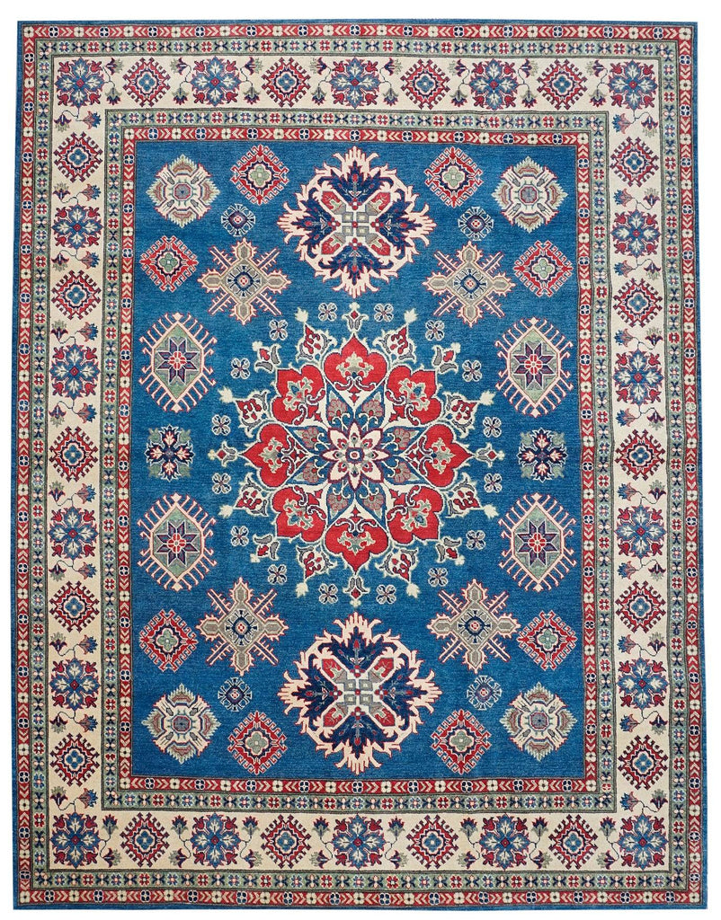 Handmade Afghan Kazakh Rug | 305 x 245 cm | 10' x 8' - Najaf Rugs & Textile