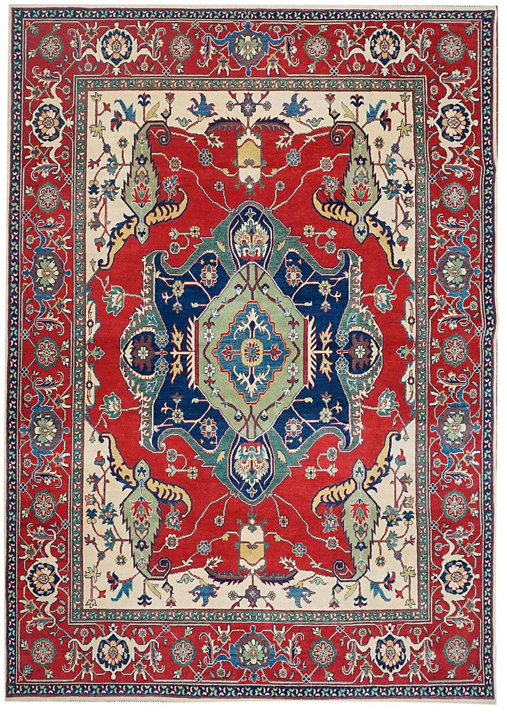Handmade Afghan Kazakh Rug | 308 x 248 cm | 10'1" x 8'1" - Najaf Rugs & Textile